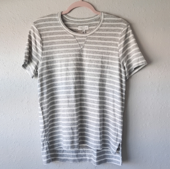 Lucky Brand Striped Top M NWT - Picture 1 of 6